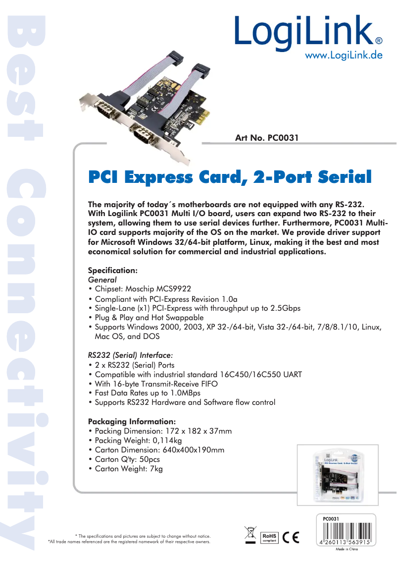 Image de la première page du manuel de l'appareil PC0031