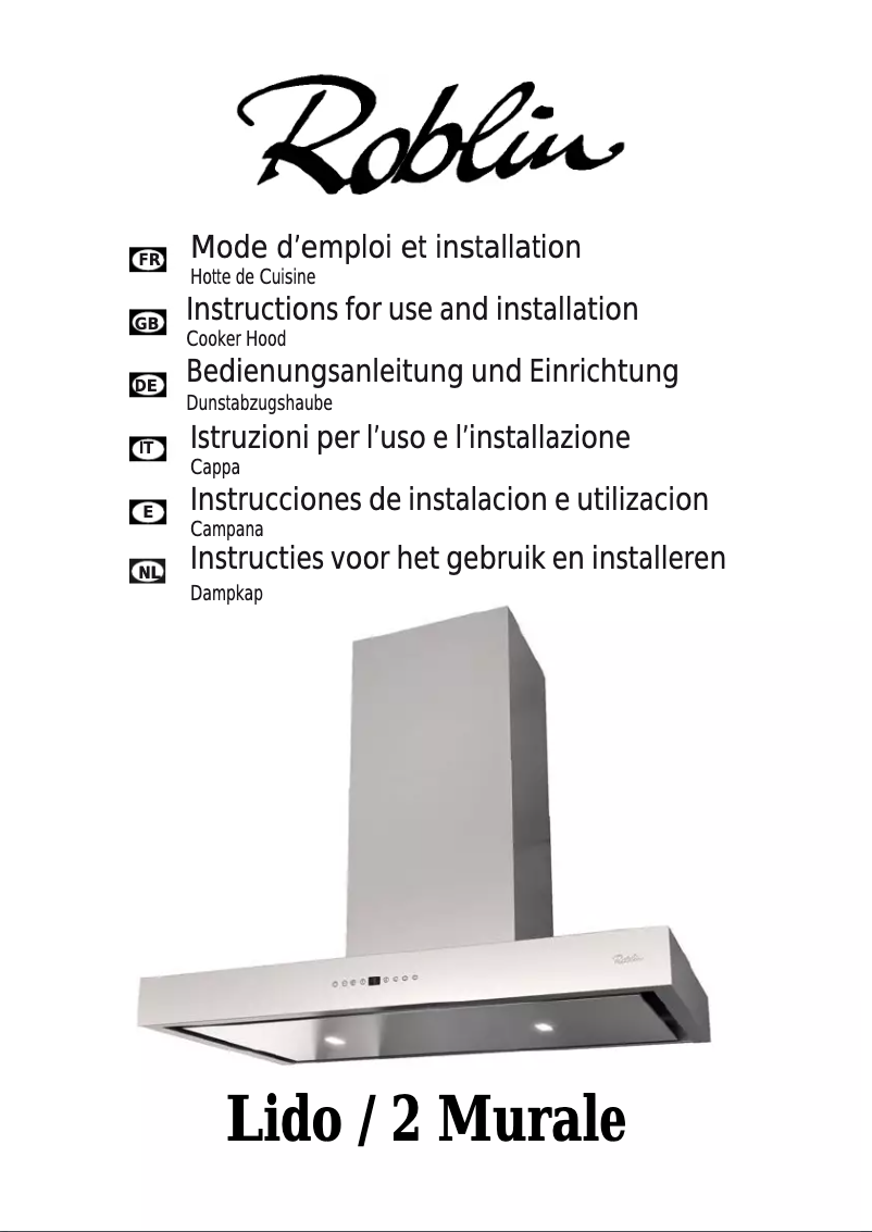 First page image of the manual for Lido /2 900