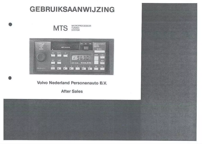 Image de la première page du manuel de l'appareil CR-4040