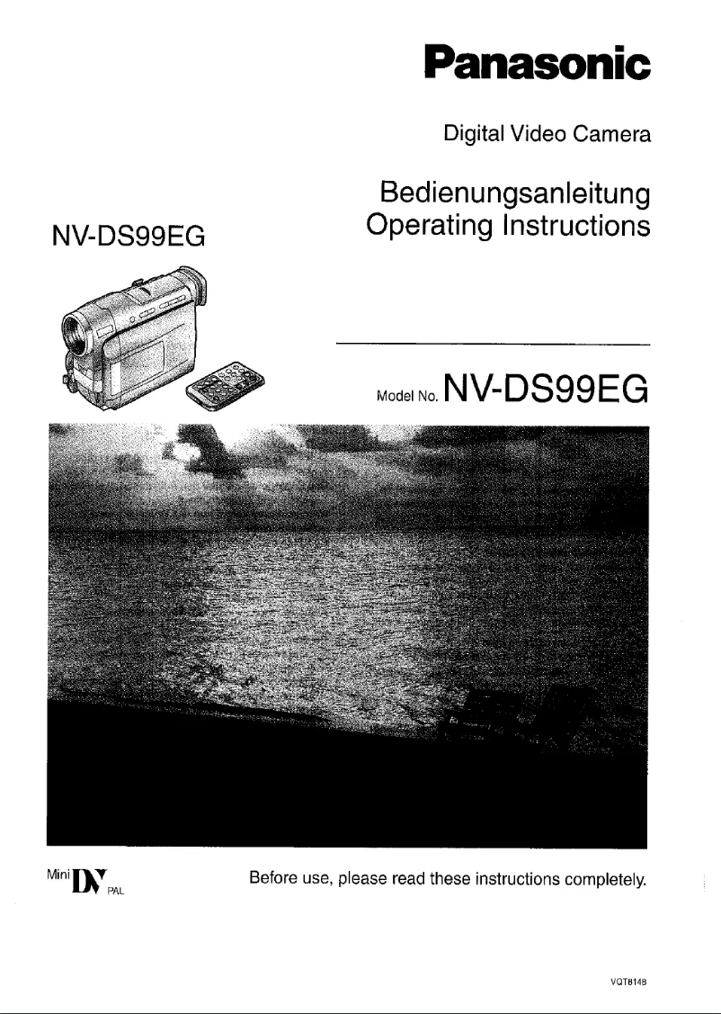 First page image of the manual for NV-DS99B
