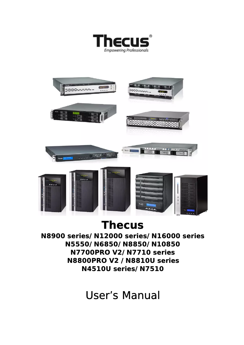 First page image of the manual for N12000PRO