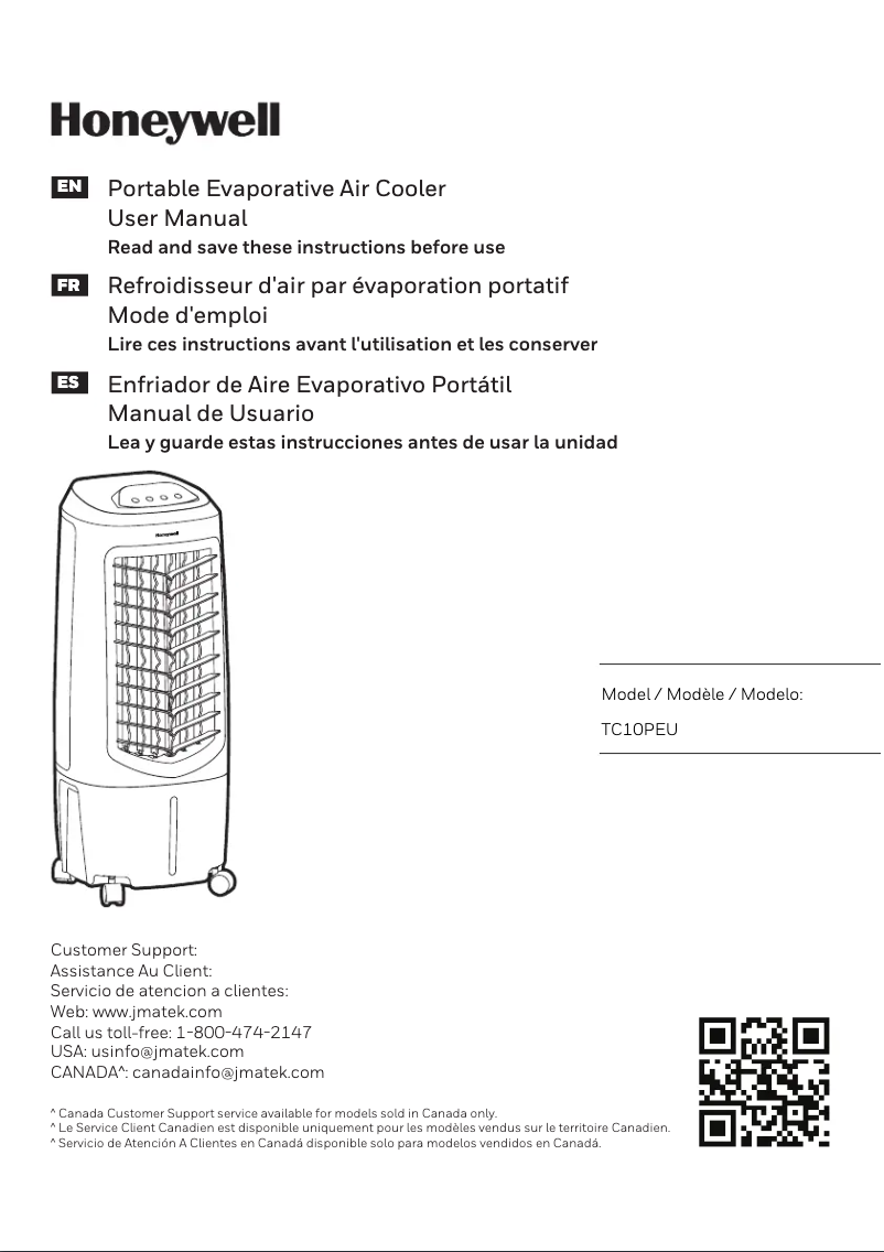 First page image of the manual for TC10PEU