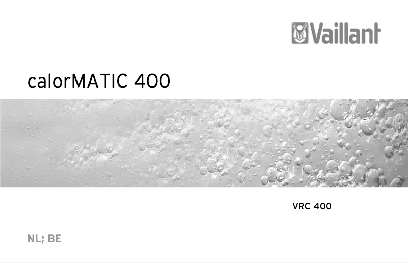 First page image of the manual for calorMATIC 400