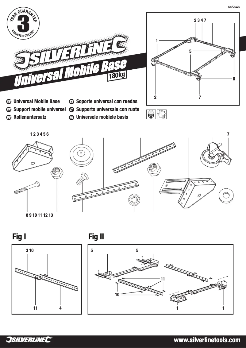 Page 1 of the manual User Manual Silverline 665646