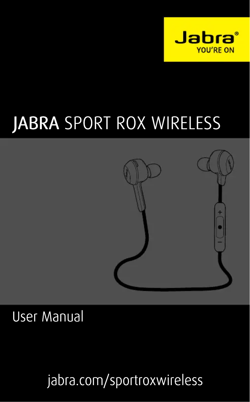 Page 1 of the manual User Manual Jabra Sport Rox