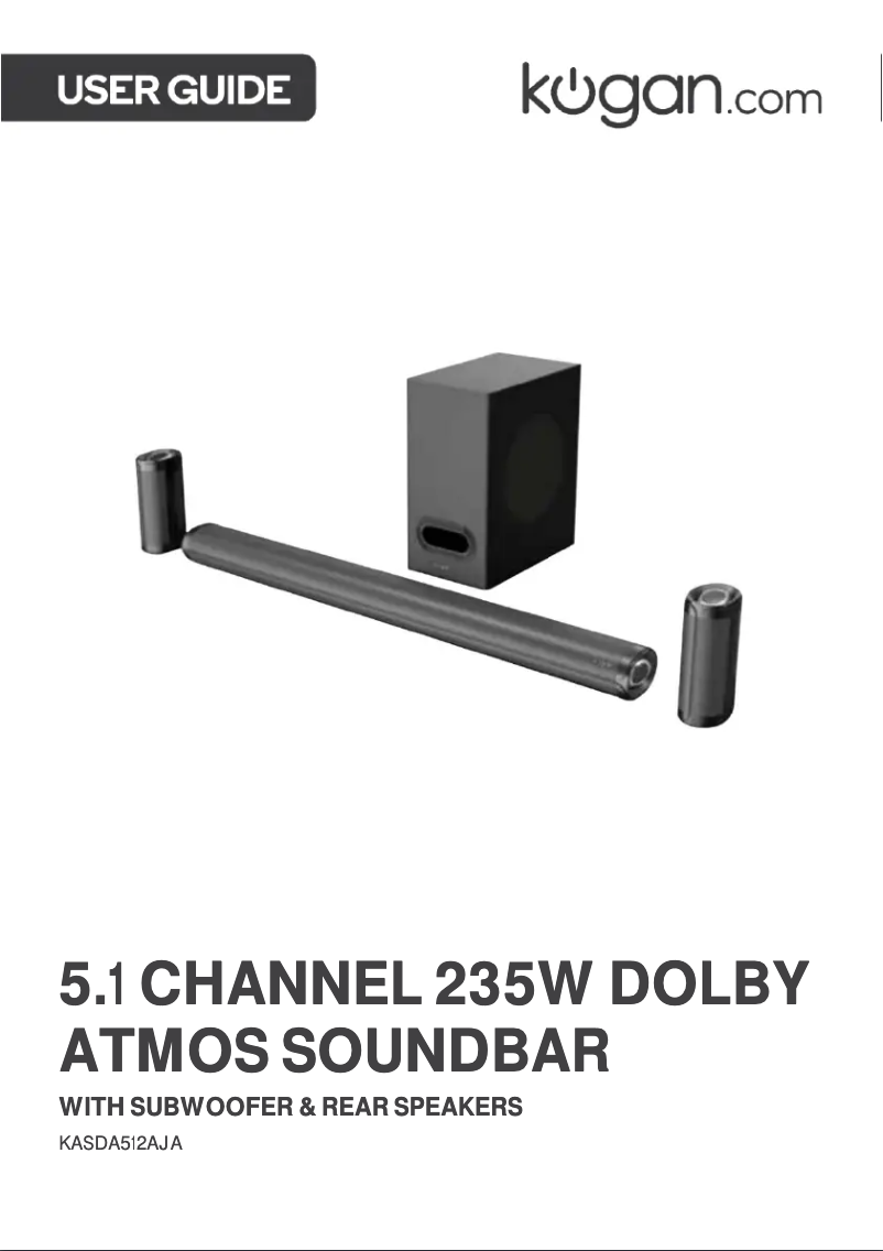 First page image of the manual for KASDA512AJA