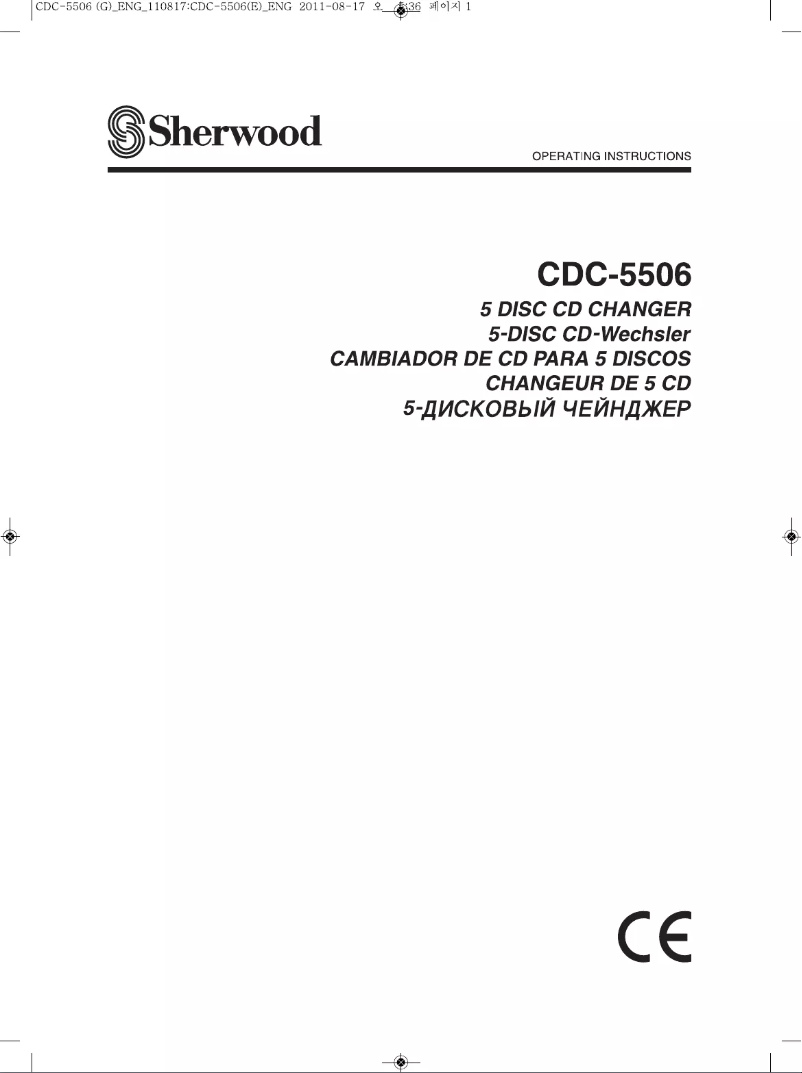 Page 1 of the manual User Manual Sherwood CDC-5506