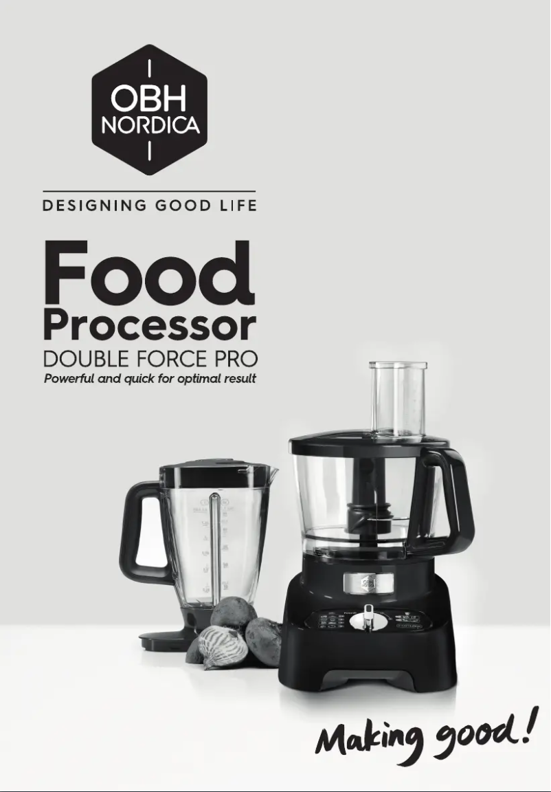 Page 1 of the manual User Manual OBH Nordica Double Force Pro FO8218S0