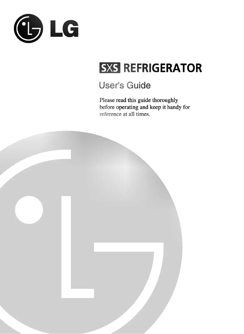 First page image of the manual for GR-B207EC