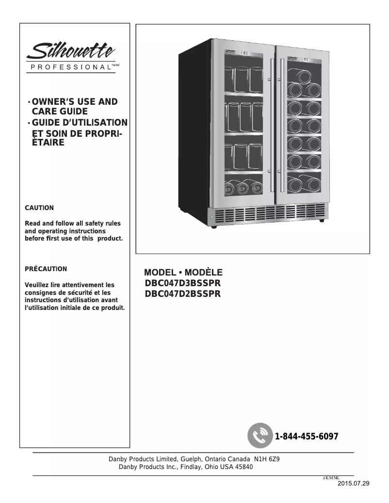 First page image of the manual for DBC047D3BSSPR