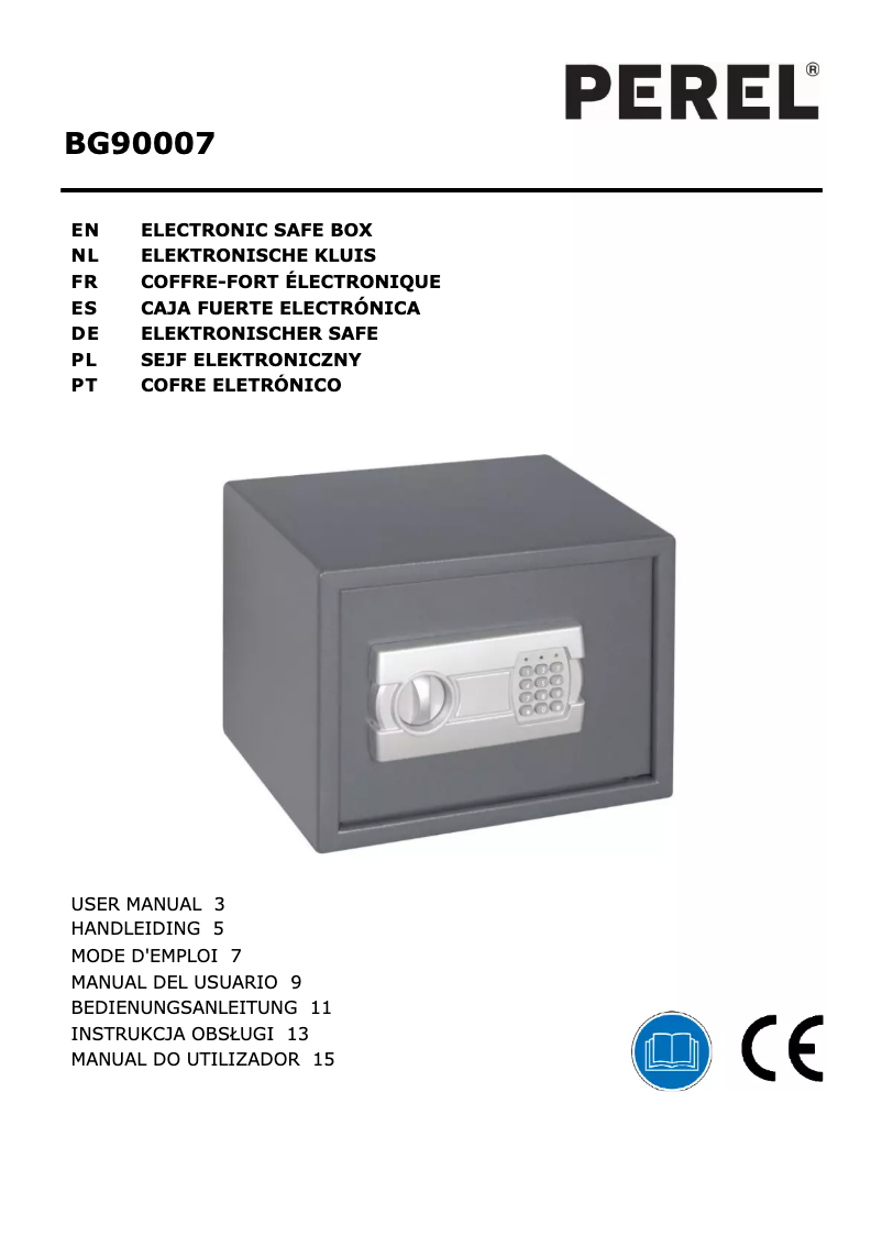 First page image of the manual for BG90007