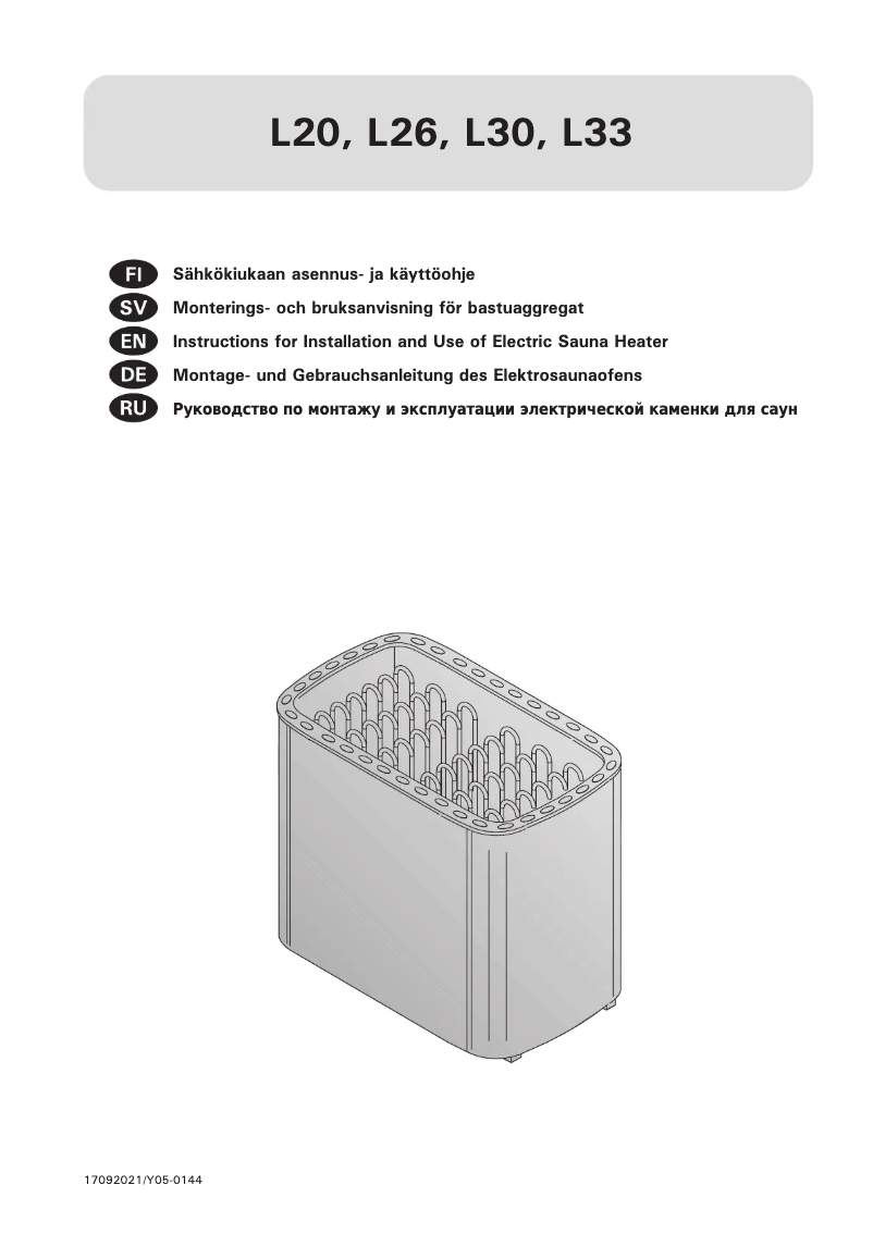 First page image of the manual for Profi Pro L30 HRL300400