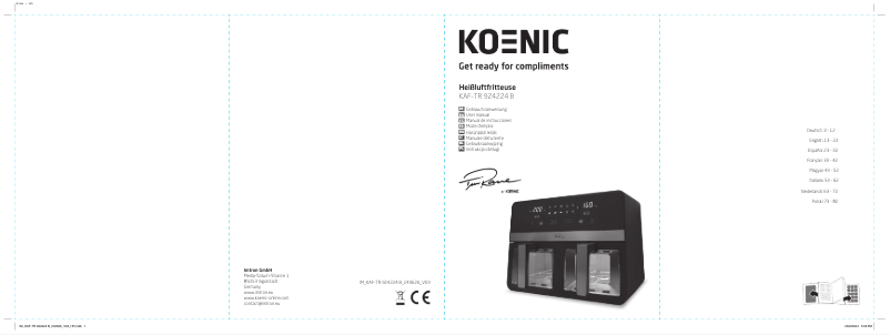 First page image of the manual for KAF-TR 924224 B