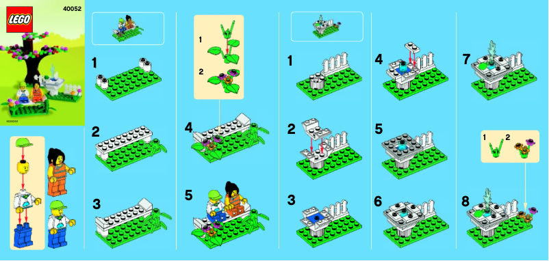 Page 1 of the manual User Manual Lego Springtime Scene