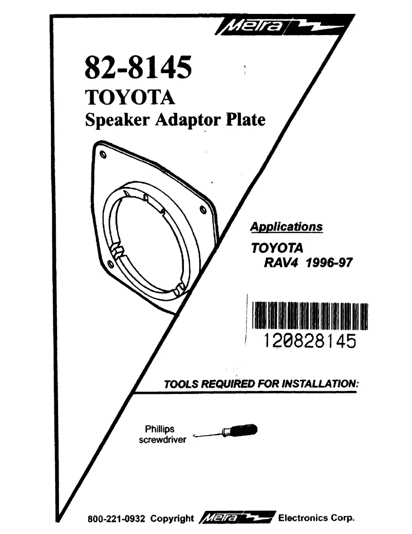 First page image of the manual for 82-8145