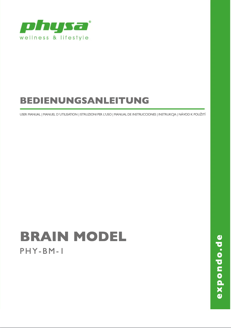 First page image of the manual for PHY-BM-1