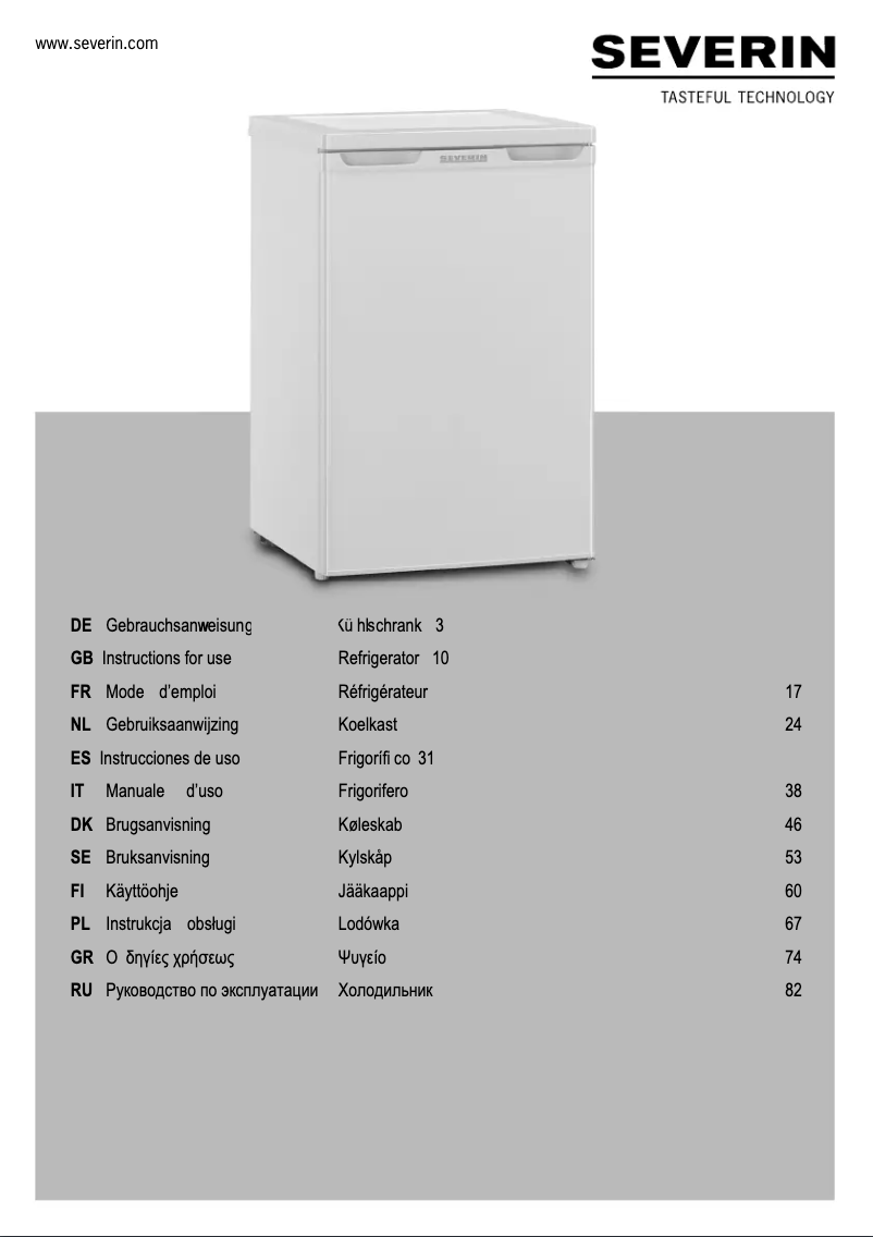 First page image of the manual for KS 9836