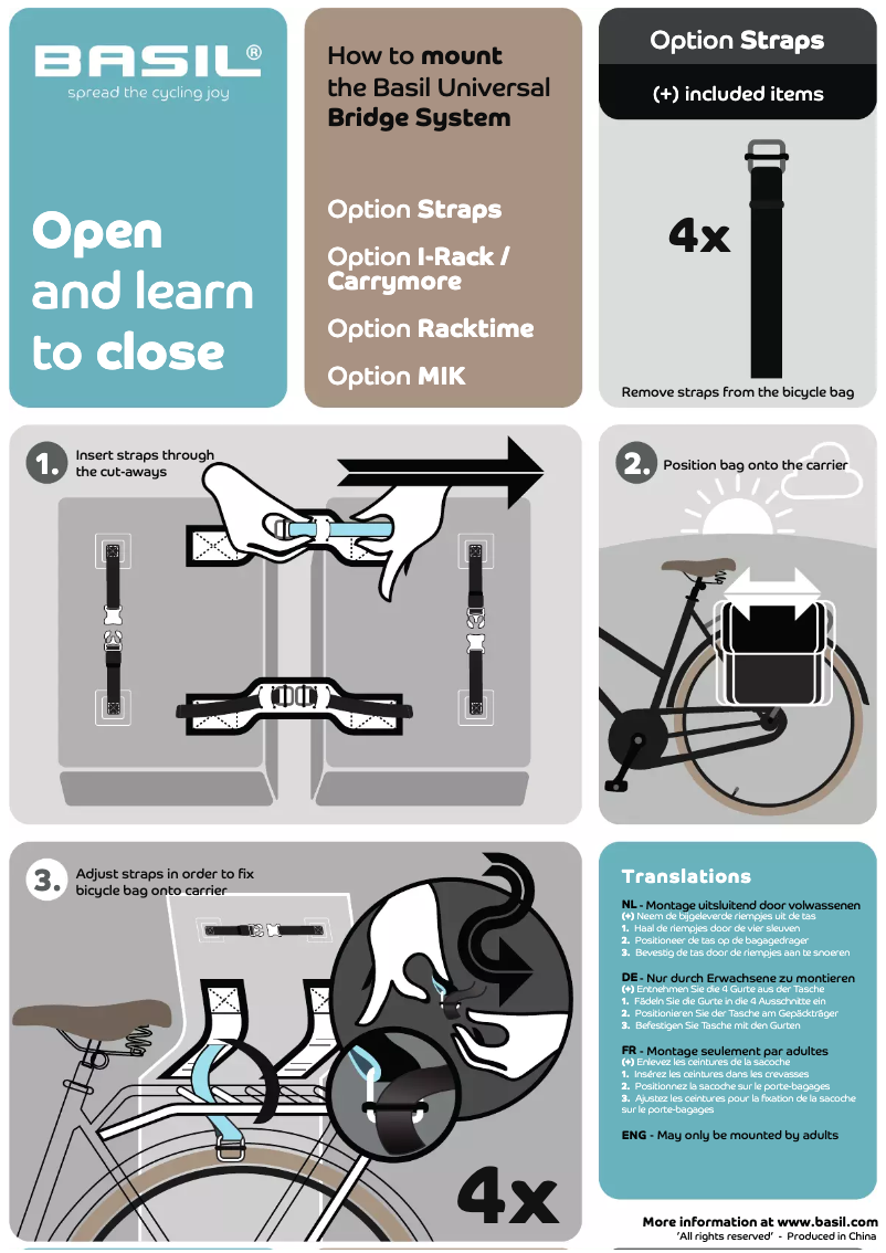 First page image of the manual for Sport Design