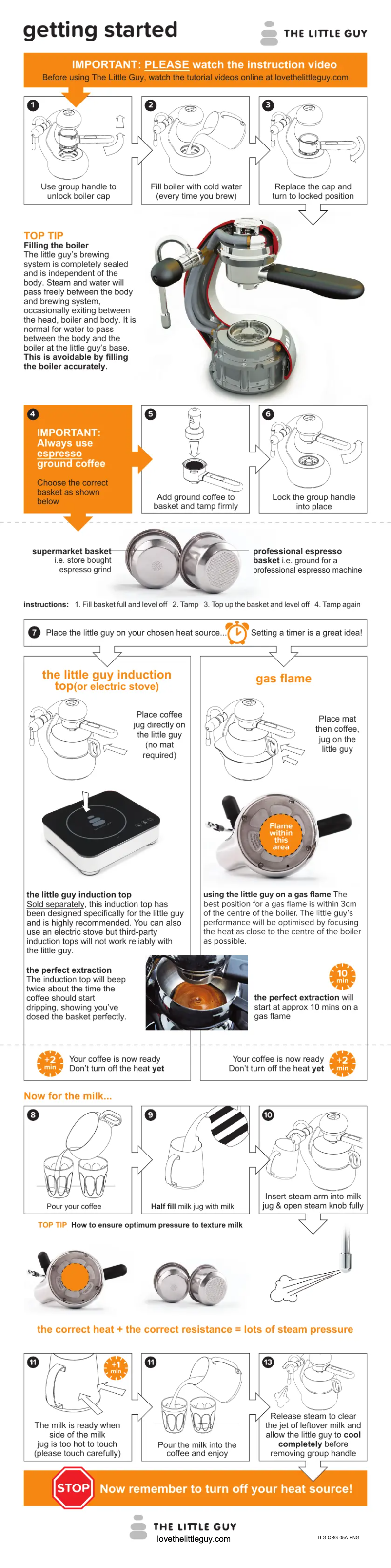 First page image of the manual for Home Barista Kit