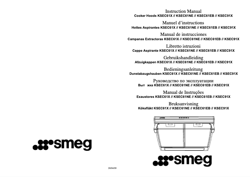 First page image of the manual for KSEC61EB