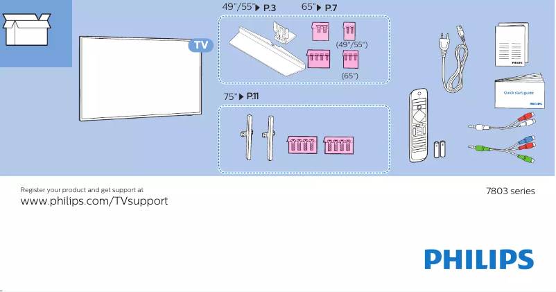 First page image of the manual for 75PUS7803