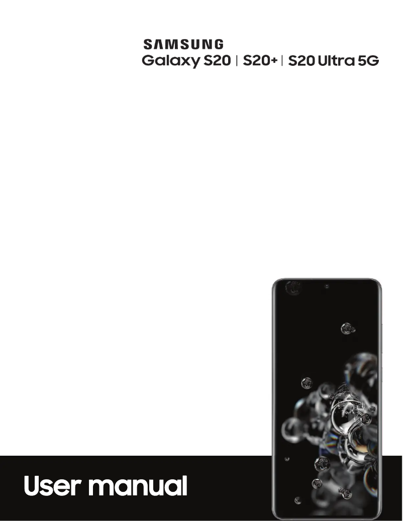 First page image of the manual for Galaxy S2