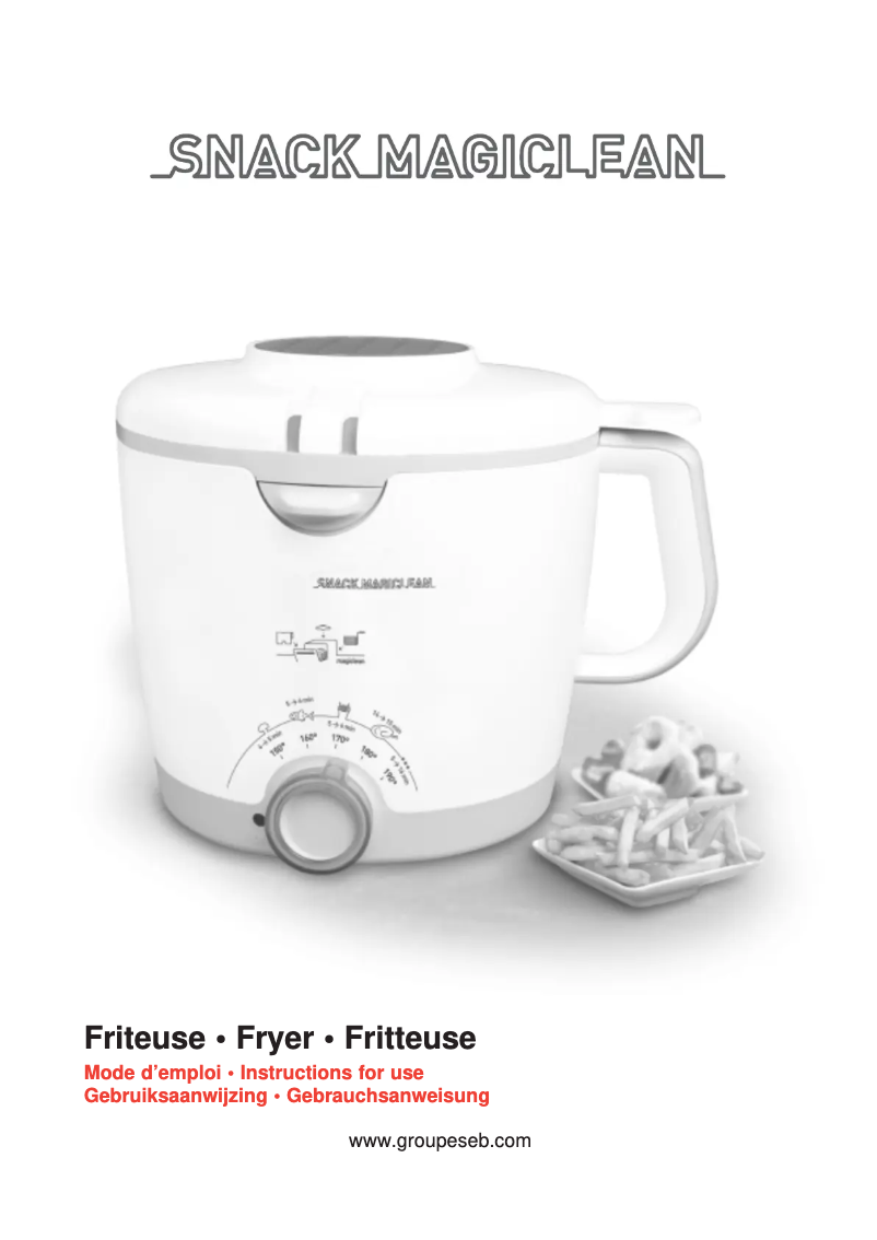 Page 1 of the manual User Manual Tefal FA4000 Snack Magiclean