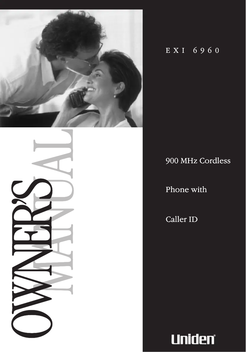Page 1 of the manual User Manual Uniden EXI 6960