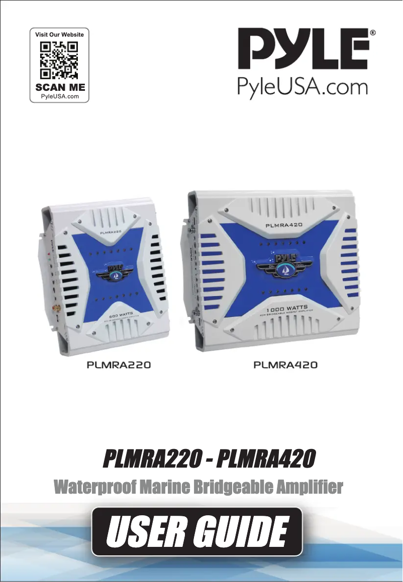 First page image of the manual for PLMRA420