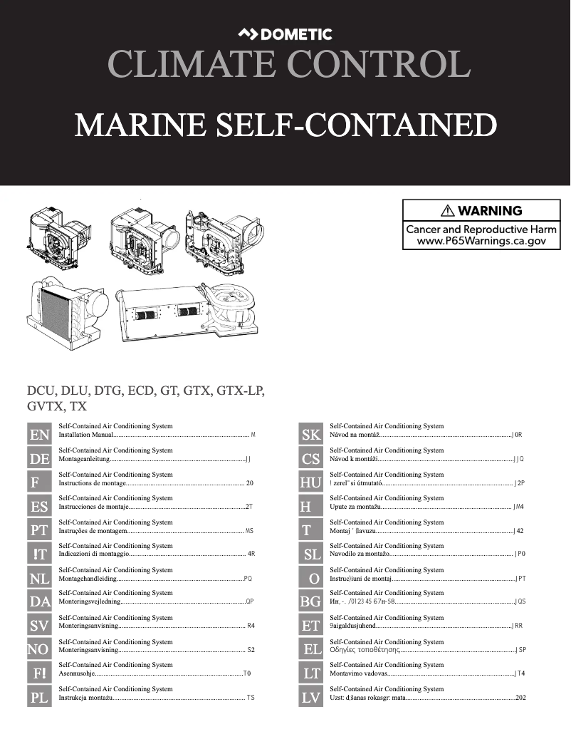 Page 1 de la notice Manuel utilisateur Dometic Cuddy DC II