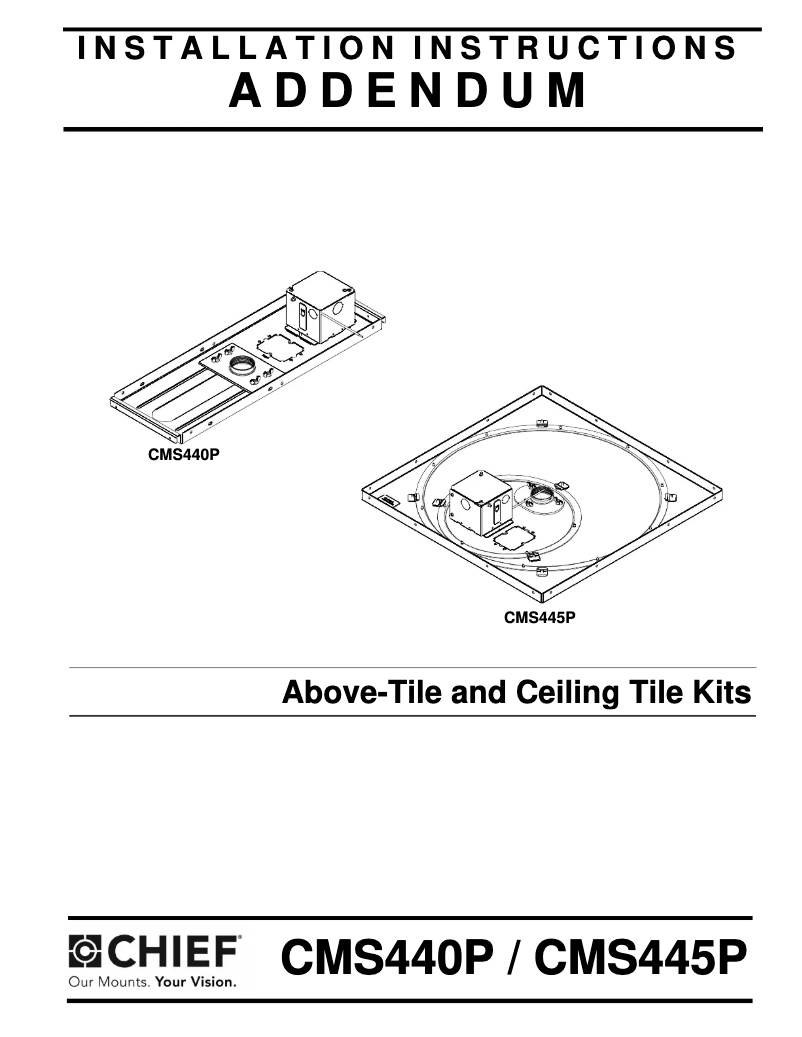 First page image of the manual for CMS440P