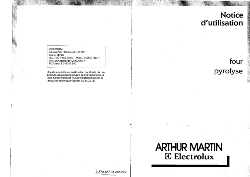 First page image of the manual for FE 1009 B1