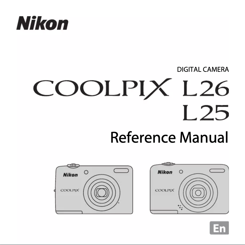 First page image of the manual for Coolpix L26