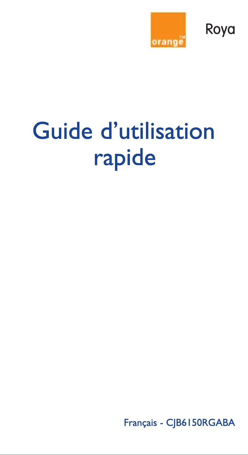 First page image of the manual for Roya