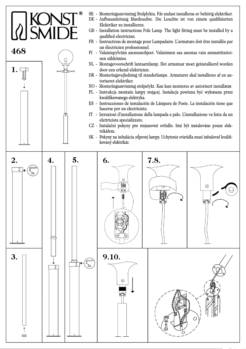 Page 1 of the manual User Manual Konstsmide 468