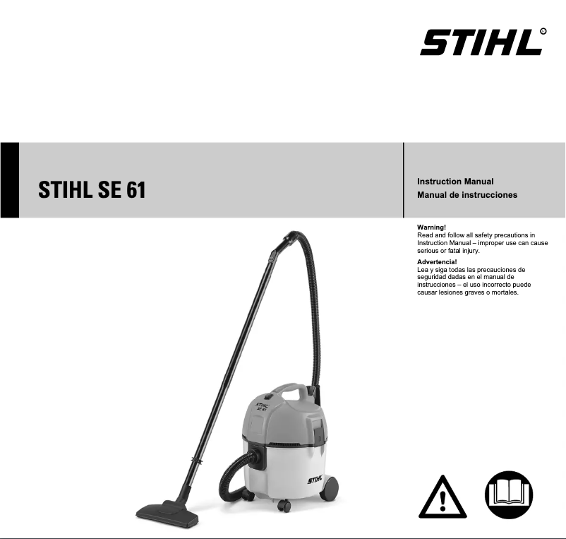 Page 1 of the manual User Manual Stihl SE 61