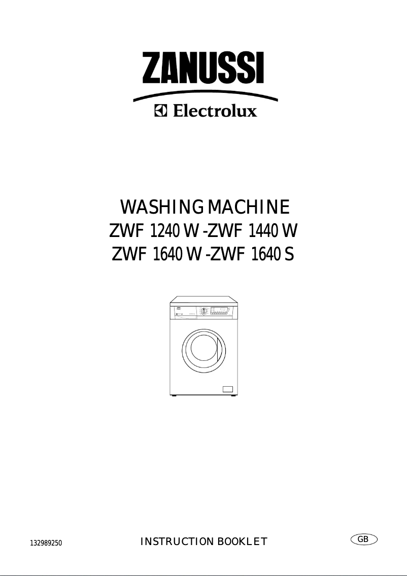 Page 1 of the manual User Manual Zanussi-Electrolux ZWF 1440 W