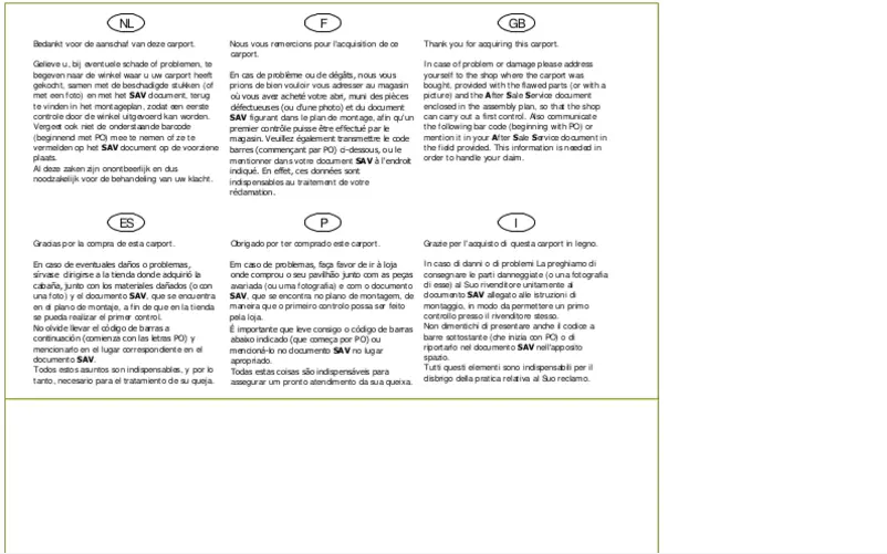 Image de la première page du manuel de l'appareil S7761