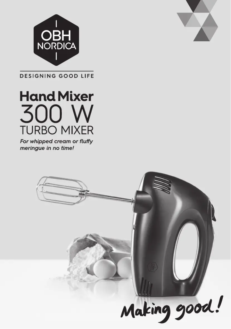 First page image of the manual for Turbo Mixer 6766