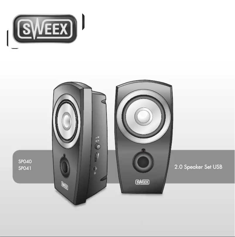 Page 1 of the manual User Manual Sweex SP041