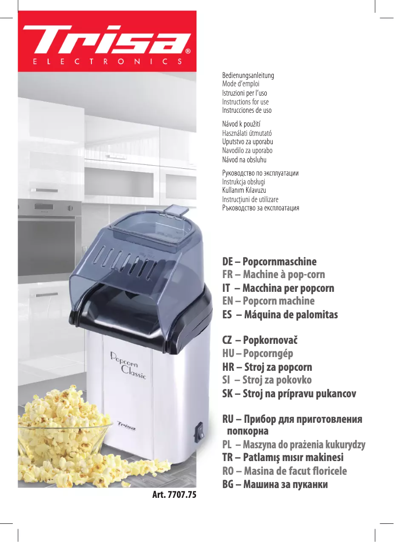 Page 1 of the manual User Manual Trisa 7707.75