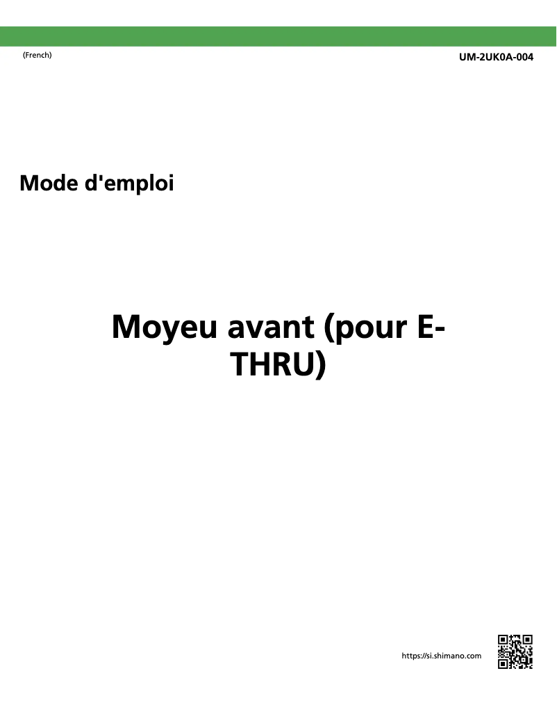 First page image of the manual for HB-MT400-B