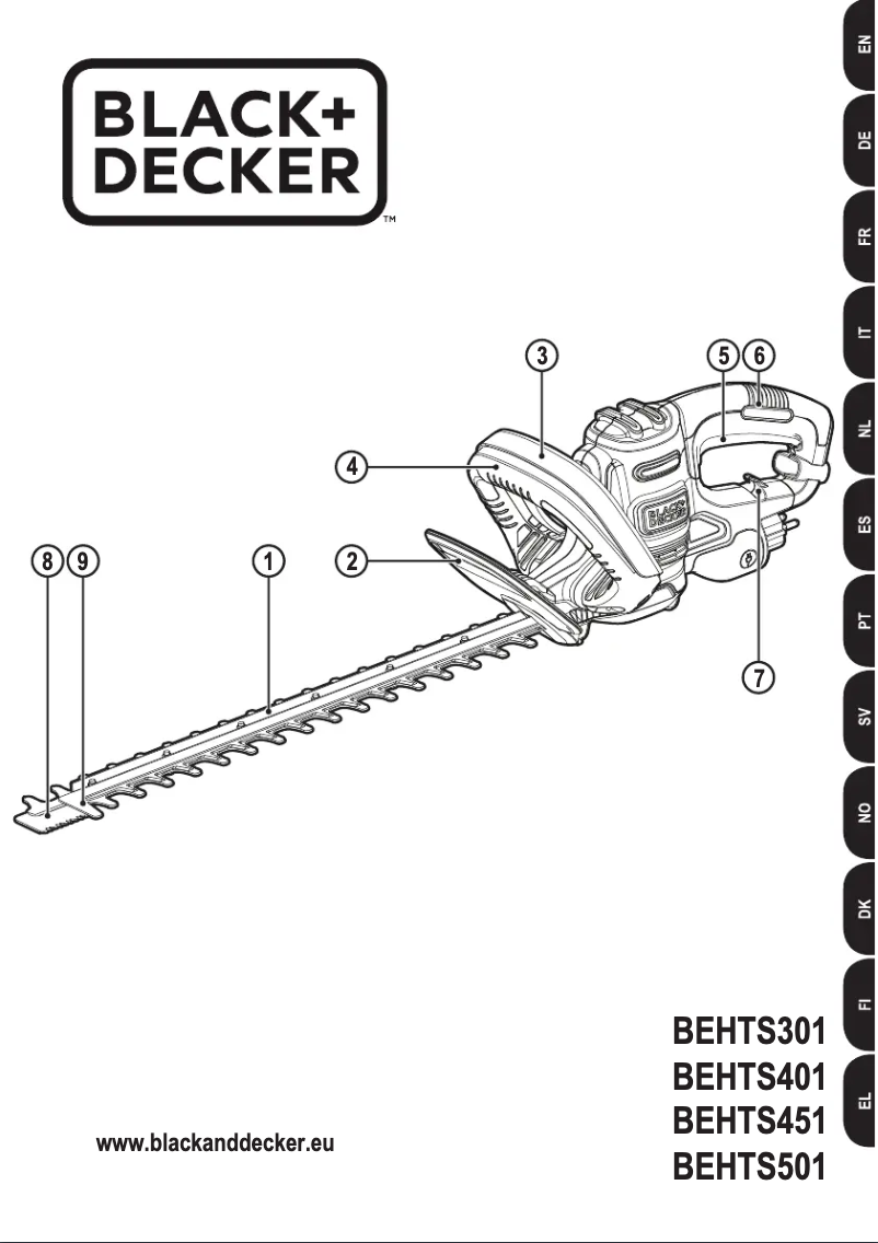 Page 1 of the manual User Manual Black & Decker BEHTS301