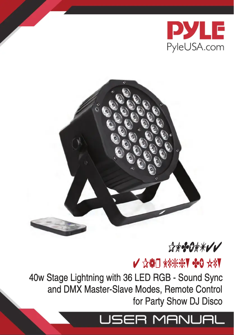 Page 1 of the manual User Manual Pyle PLDJLT44