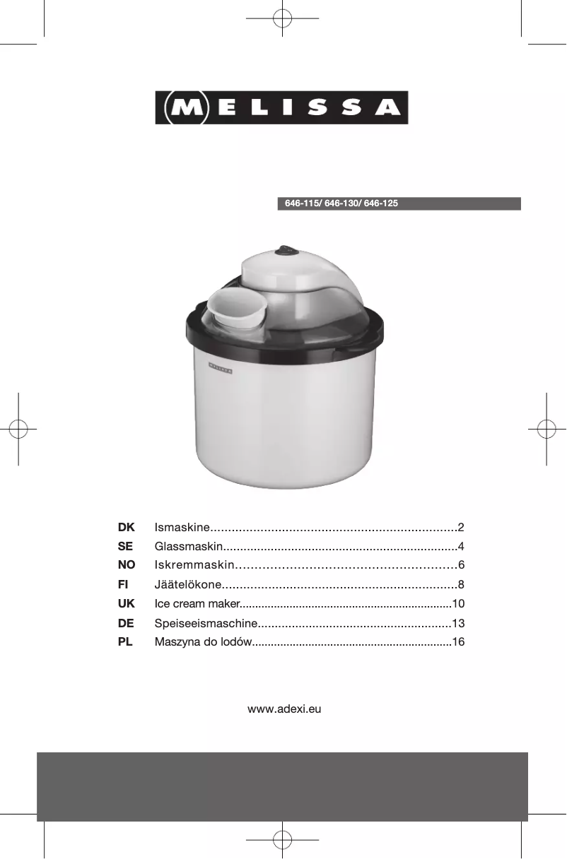 First page image of the manual for 646125