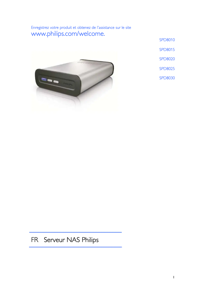 First page image of the manual for SPD8025