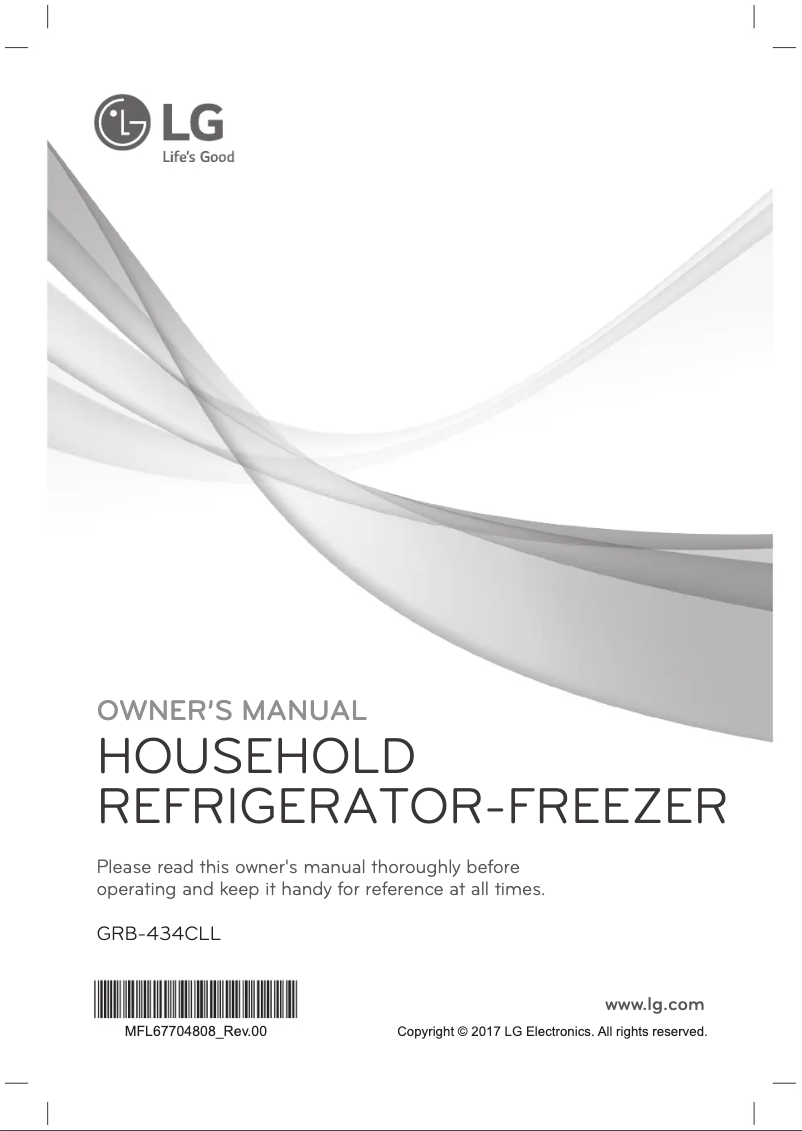 Page 1 of the manual User Manual LG GRB-434CLL