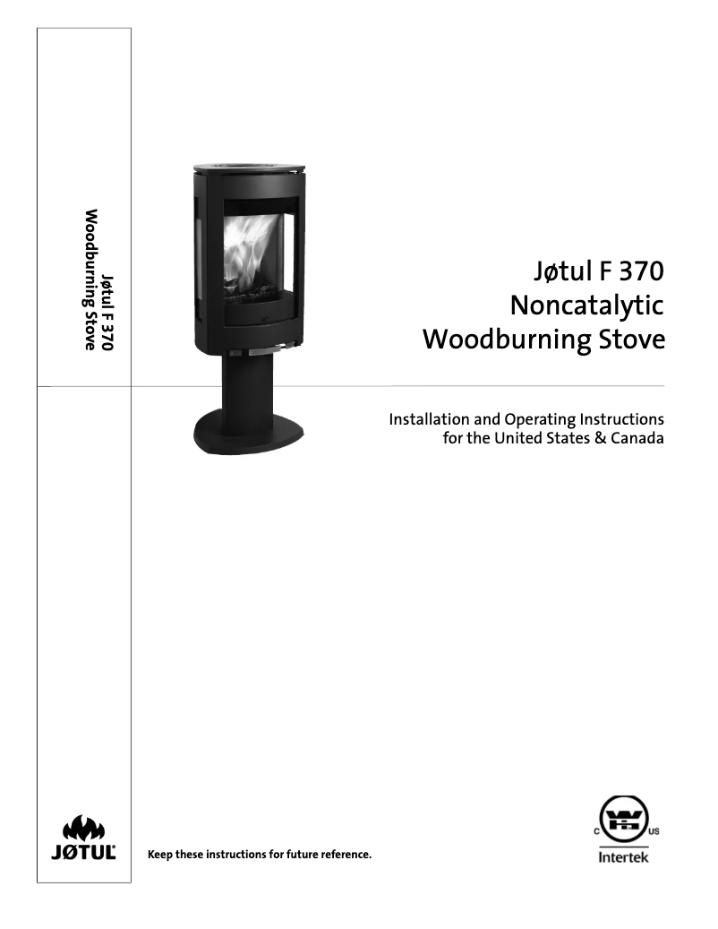 First page image of the manual for F 370