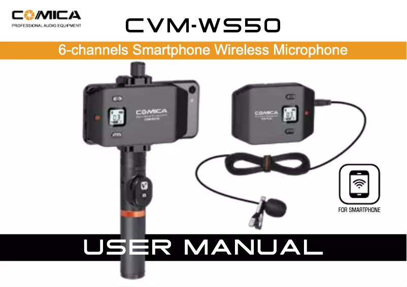 Page 1 of the manual User Manual Comica CVM-WS50C