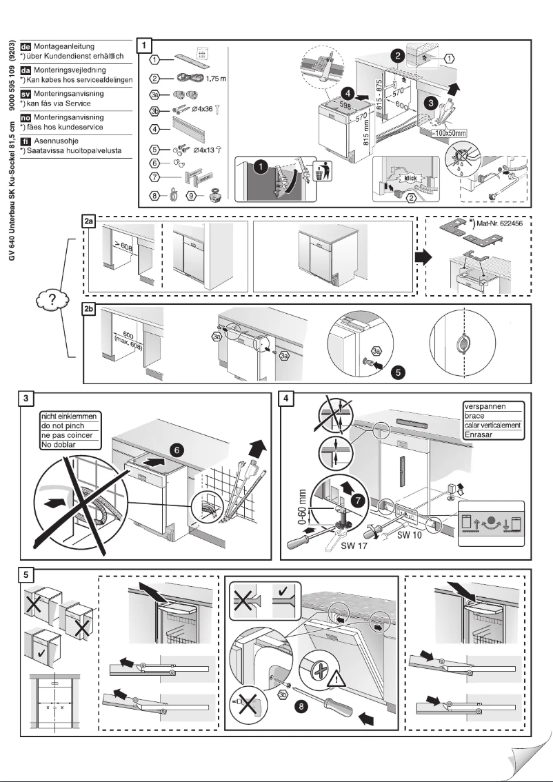 Page 1 of the manual User Manual Bosch SMU50M92SK